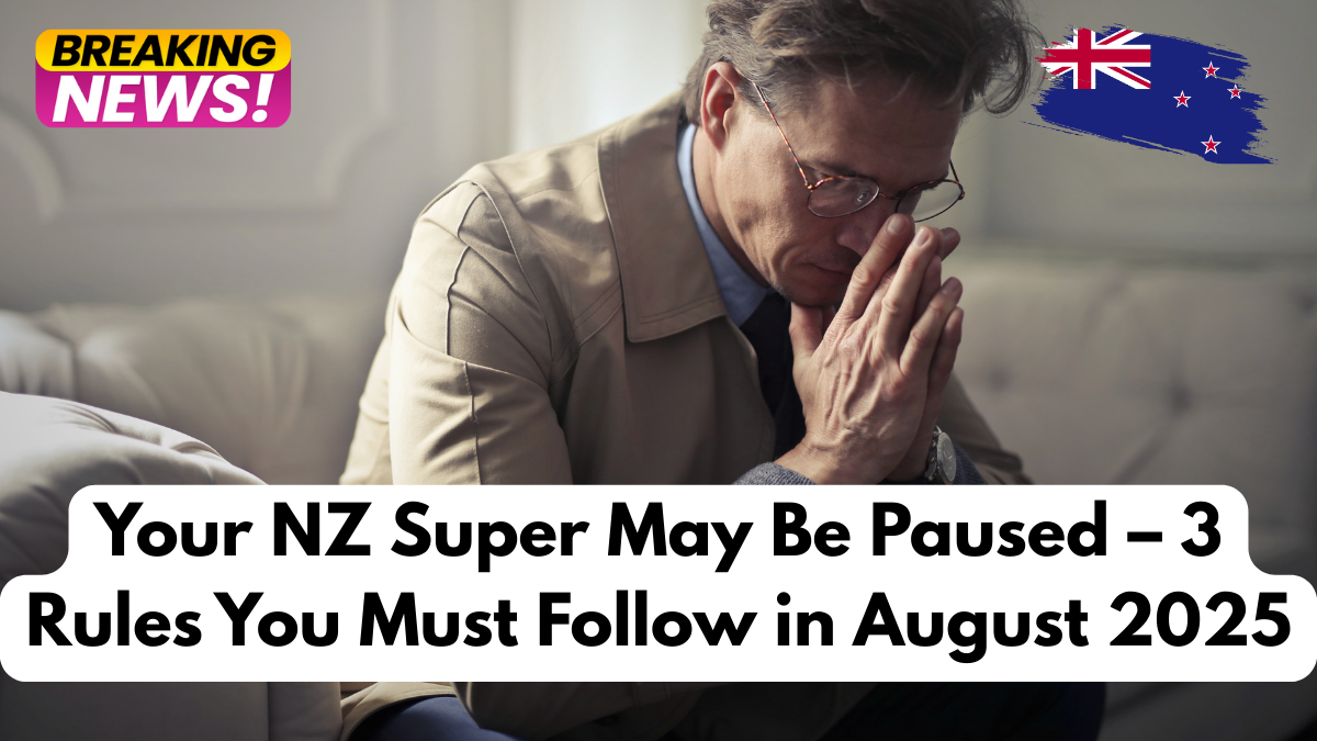 Your NZ Super May Be Paused – 3 Rules You Must Follow in August 2025